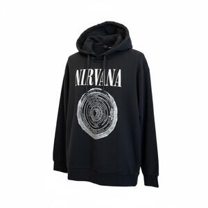 Nirvana H&M Divided Grunge Rock Band Concert Sweatshirt Hoodie Music Fan Tour S